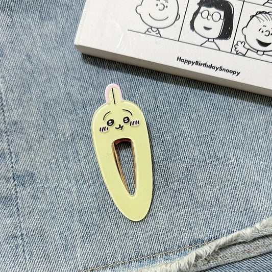 Barrettes Kawaii Animaux Sourire – Set de 4 Clips