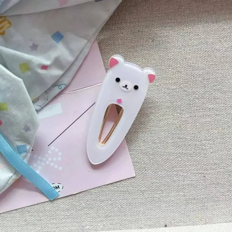 Barrettes Kawaii Rilakkuma – Pinces à Cheveux Ours Japonaises