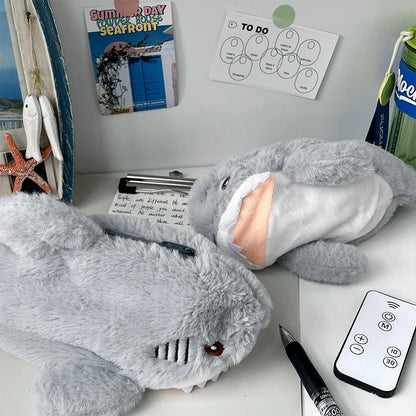 Trousse Kawaii Requin – Peluche Océan Douce & Grande Capacité