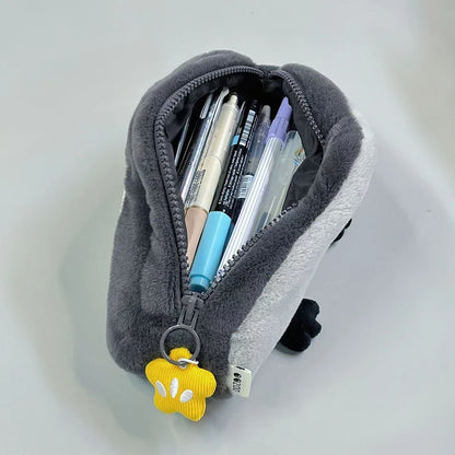 Trousse Kawaii Pingouin – Peluche Douce & Grande Capacité pour Stylos