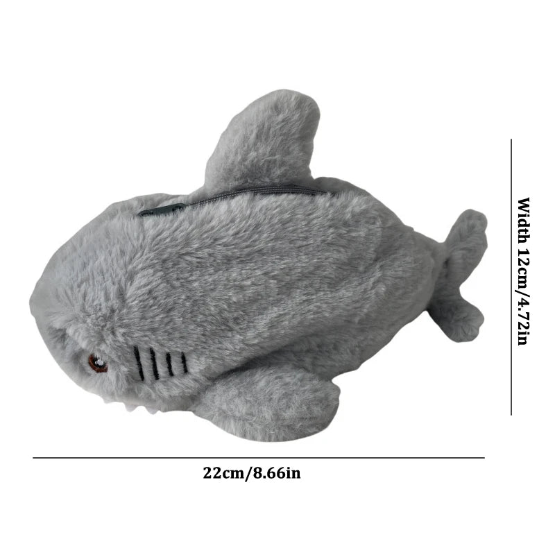 Trousse Kawaii Requin – Peluche Océan Douce & Grande Capacité