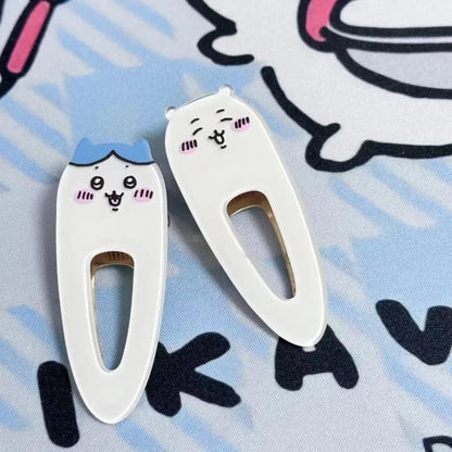 Barrettes Kawaii Animaux Sourire – Set de 4 Clips