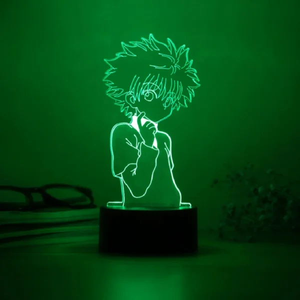 lampe 3D Killua Zoldyck LED anime veilleuse USB