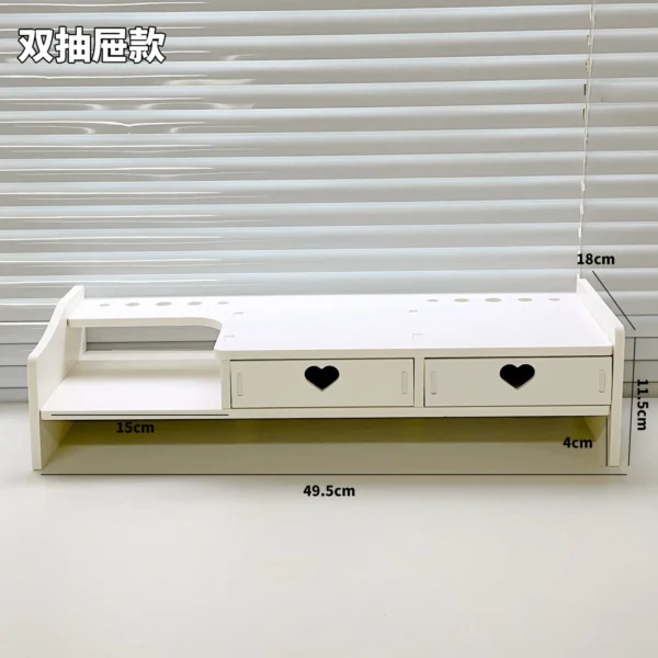 Support de Bureau Kawaii – Rangement pour Ordinateur, Fournitures & Stationery, Support Écran