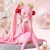Figurine Sakura Hatsune Miku – Décoration de Bureau Kawaii, Cadeau Handmade