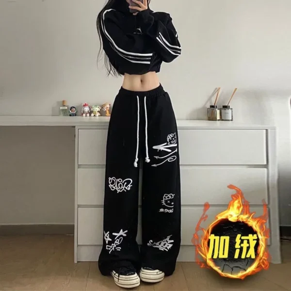 Pantalon Baggy Graffiti Kawaii