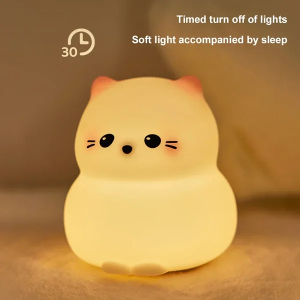 Faites de Beaux Rêves avec la Douce Veilleuse Chat Câlin : L'Alliée des Nuits Paisibles !