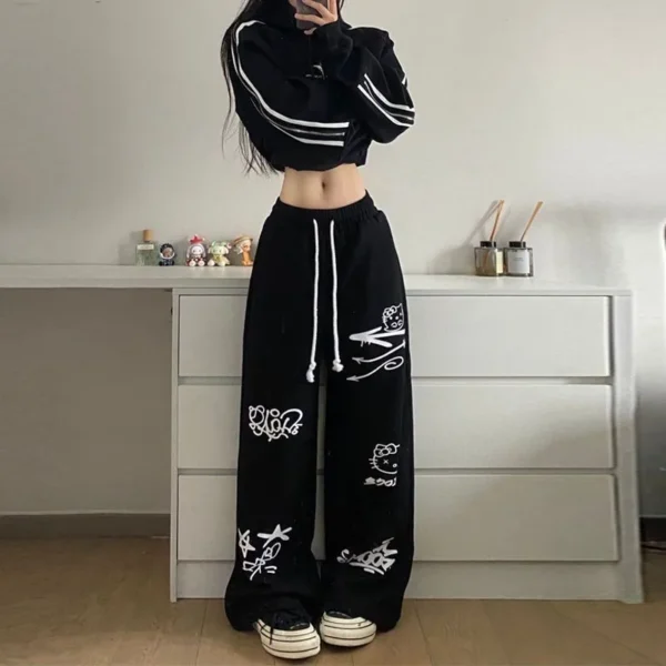 Pantalon Baggy Graffiti Kawaii