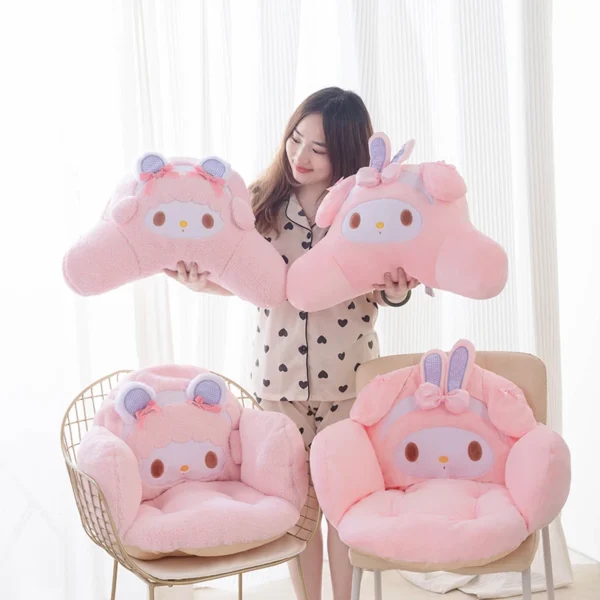Coussin de Siège Sanrio My Melody – Coussin Doux & Confortable, Piano Kawaii Anime