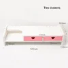 Support de Bureau Kawaii – Rangement pour Ordinateur, Fournitures & Stationery, Support Écran