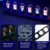 Horloge Digitale Rétro Nixie Tube RGB – Contrôle Wi-Fi, Lumière Analogique IPS, Mode Météo & APP