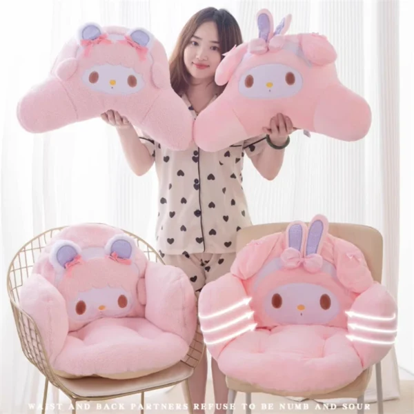 Coussin de Siège Sanrio My Melody – Coussin Doux & Confortable, Piano Kawaii Anime