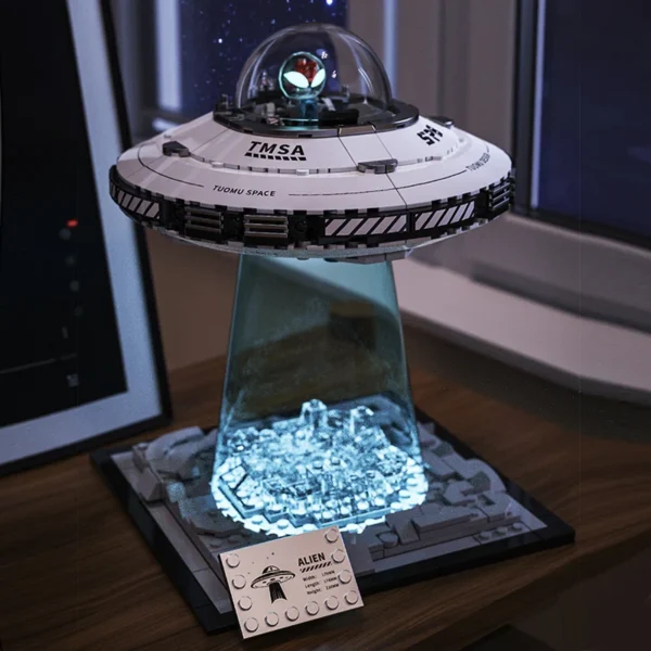 Soucoupe Volante Alien – Jeu de Construction Spatiale Kawaii UFO