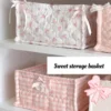 Panier Rangement Tissu Romantique