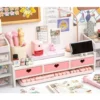 Support de Bureau Kawaii – Rangement pour Ordinateur, Fournitures & Stationery, Support Écran