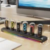 Horloge Digitale Rétro Nixie Tube RGB – Contrôle Wi-Fi, Lumière Analogique IPS, Mode Météo & APP
