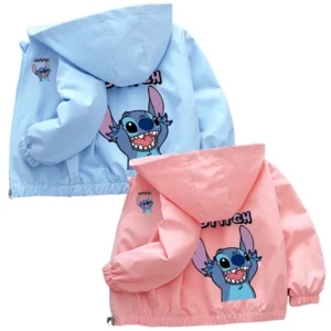 Veste enfant Lilo et Stitch, capuche, cartoon, 2025, fille garçon