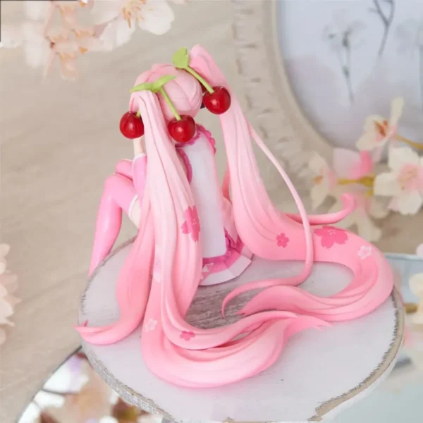 Figurine Sakura Hatsune Miku – Décoration de Bureau Kawaii, Cadeau Handmade