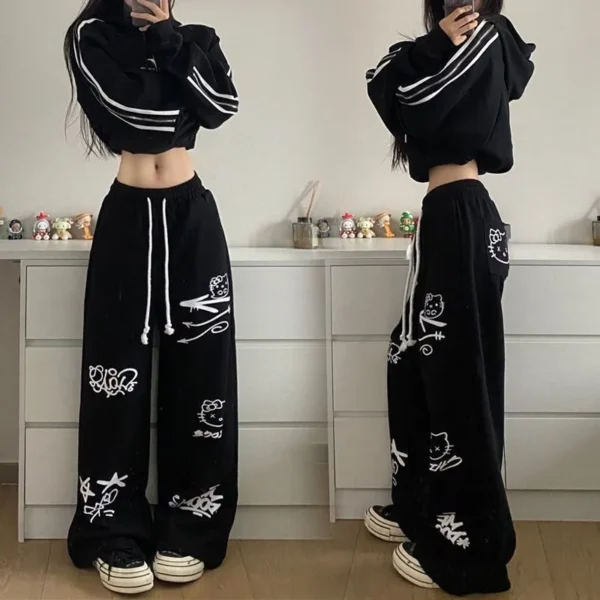 Pantalon Baggy Graffiti Kawaii