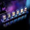 Horloge Digitale Rétro Nixie Tube RGB – Contrôle Wi-Fi, Lumière Analogique IPS, Mode Météo & APP