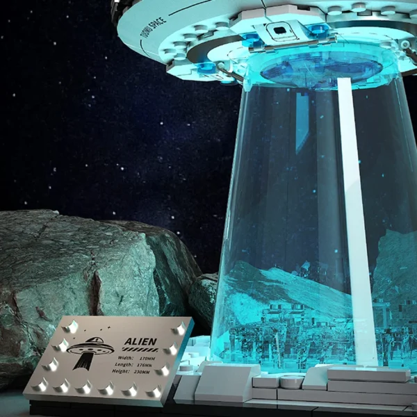 Soucoupe Volante Alien – Jeu de Construction Spatiale Kawaii UFO
