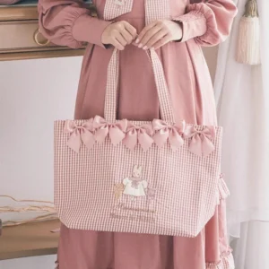 Sac à Main Vichy Marron Cream