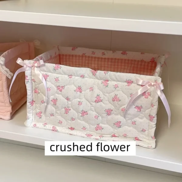 Panier Rangement Tissu Romantique