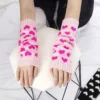 Mitaines Sans Doigts Cœur Y2K Goth Lolita : Affirmez Votre Style Unique avec une Touche d'Amour !