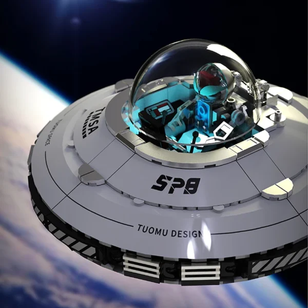Soucoupe Volante Alien – Jeu de Construction Spatiale Kawaii UFO