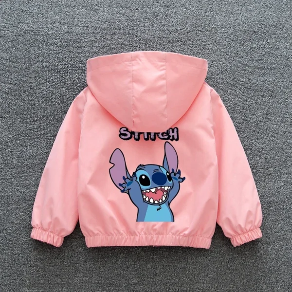 Veste Lilo et Stitch Enfant 2025 – Manteau Bébé Fille & Garçon Zippé