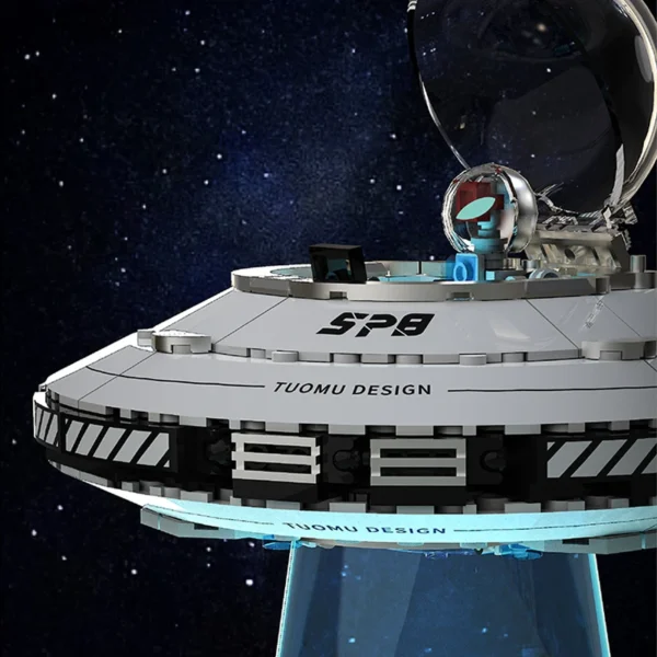 Soucoupe Volante Alien – Jeu de Construction Spatiale Kawaii UFO