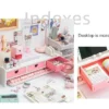 Support de Bureau Kawaii – Rangement pour Ordinateur, Fournitures & Stationery, Support Écran