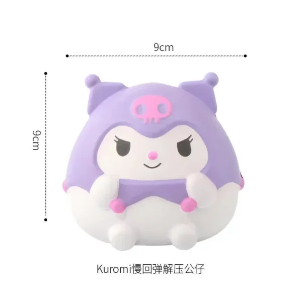 cute Hello Kitty Melody Decompression Kuromi Cinnamoroll Stress Relief Squishy Anime Cartoon Children's and held toys
