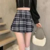 Cute Kawaii Women's Skirt Pleat Female Skirts Patchwork Pleated Cheap Clothing Sales Summer 2024 Y2k Vintage Chic and Elegant V