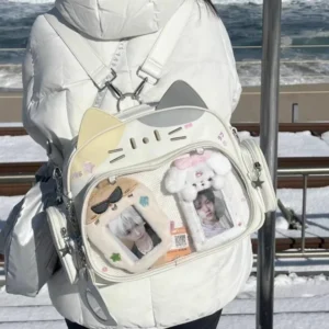 Ita Bag Chat Kawaii – Sac à Dos Femme Style Harajuku Lolita | College Fashion en Simili Cuir