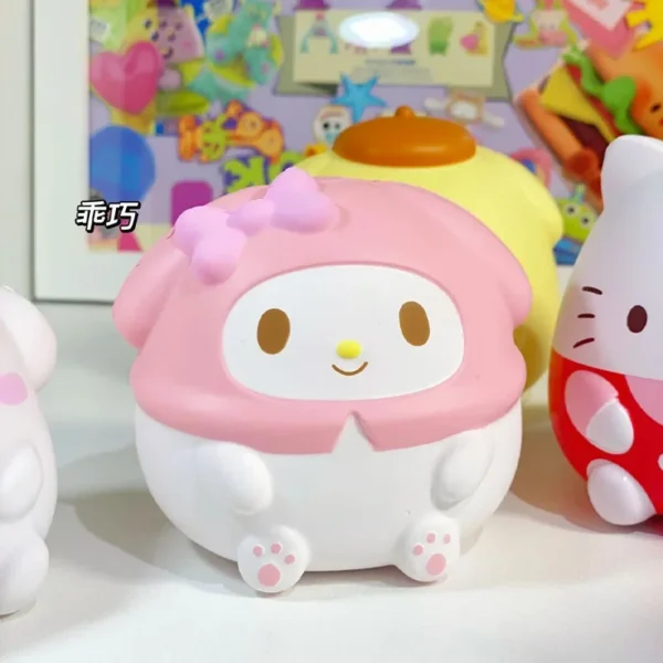 Sanrio Kuromi Cinnamoroll Slow Stress Relief Squishy Cute Decompression Anime Girl's Hand Pinch Toy Healing Gift