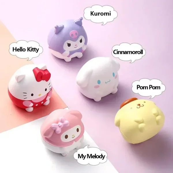 cute Hello Kitty Melody Decompression Kuromi Cinnamoroll Stress Relief Squishy Anime Cartoon Children's and held toys