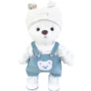 Lina Bear 30cm Doll Clothes Handmade Change Clothes T-shirt and Suspenders Suit Stuffed Cartoon Jointed Bear Dolls Outfit