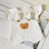 Lina Bear 30cm Doll Clothes Handmade Change Clothes T-shirt and Suspenders Suit Stuffed Cartoon Jointed Bear Dolls Outfit