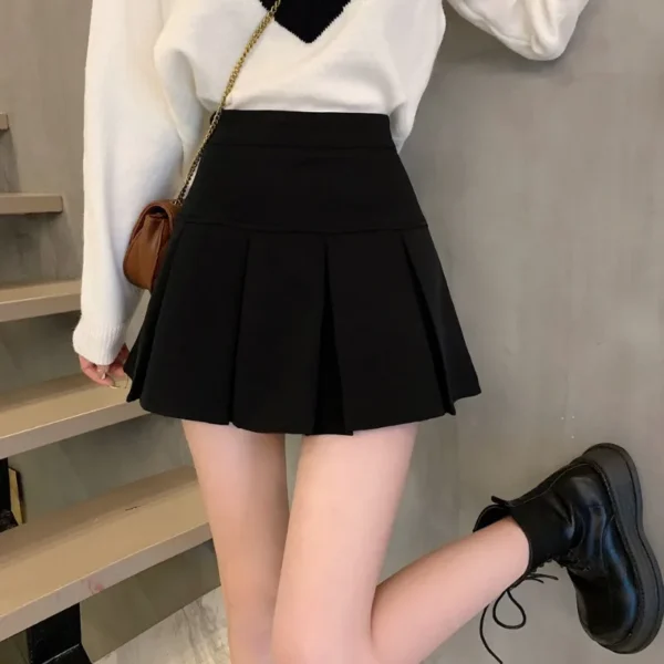 Cute Kawaii Women's Skirt Pleat Female Skirts Patchwork Pleated Cheap Clothing Sales Summer 2024 Y2k Vintage Chic and Elegant V